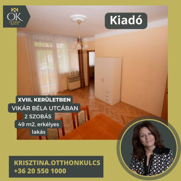 kiadó lakás, Budapest, XVIII. kerület
