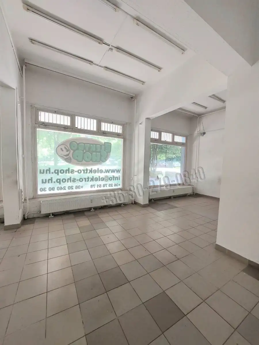 kiadó üzlethelyiség utcai bejáratos, Dunaújváros